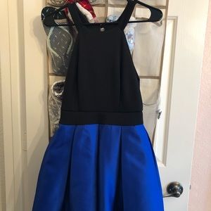 Black/blue dress